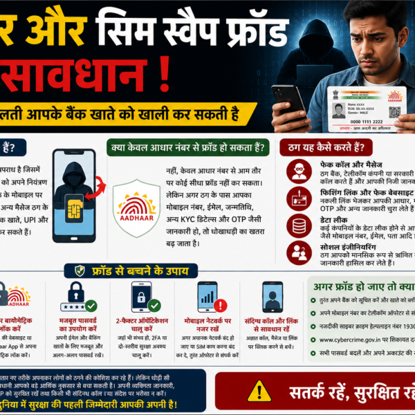 आधार और सिम स्वैप फ्रॉड: कैसे होता है…